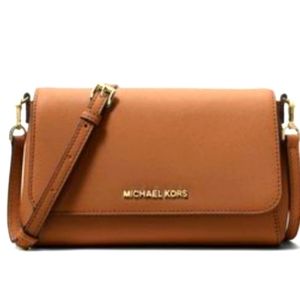 Michael Kors Medium Saffiano Leather Convertible Crossbody Bag